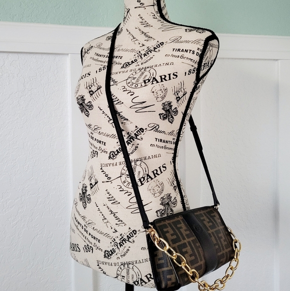 Fendi FF Zucca Pochette Mama Baguette Crossbody - Picture 9 of 9